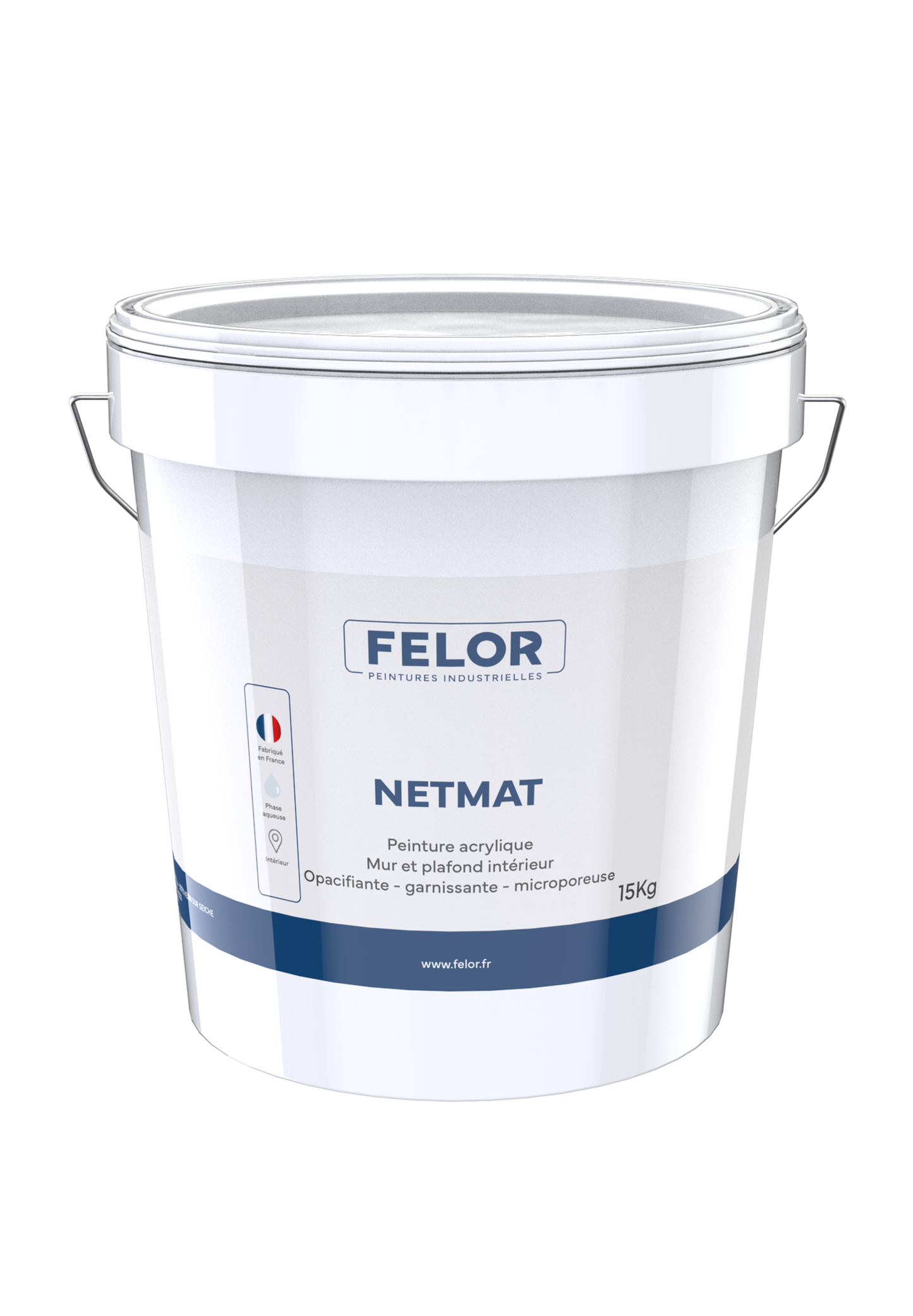 Peinture de finition mate plafonds et murs Blanc - NETMAT