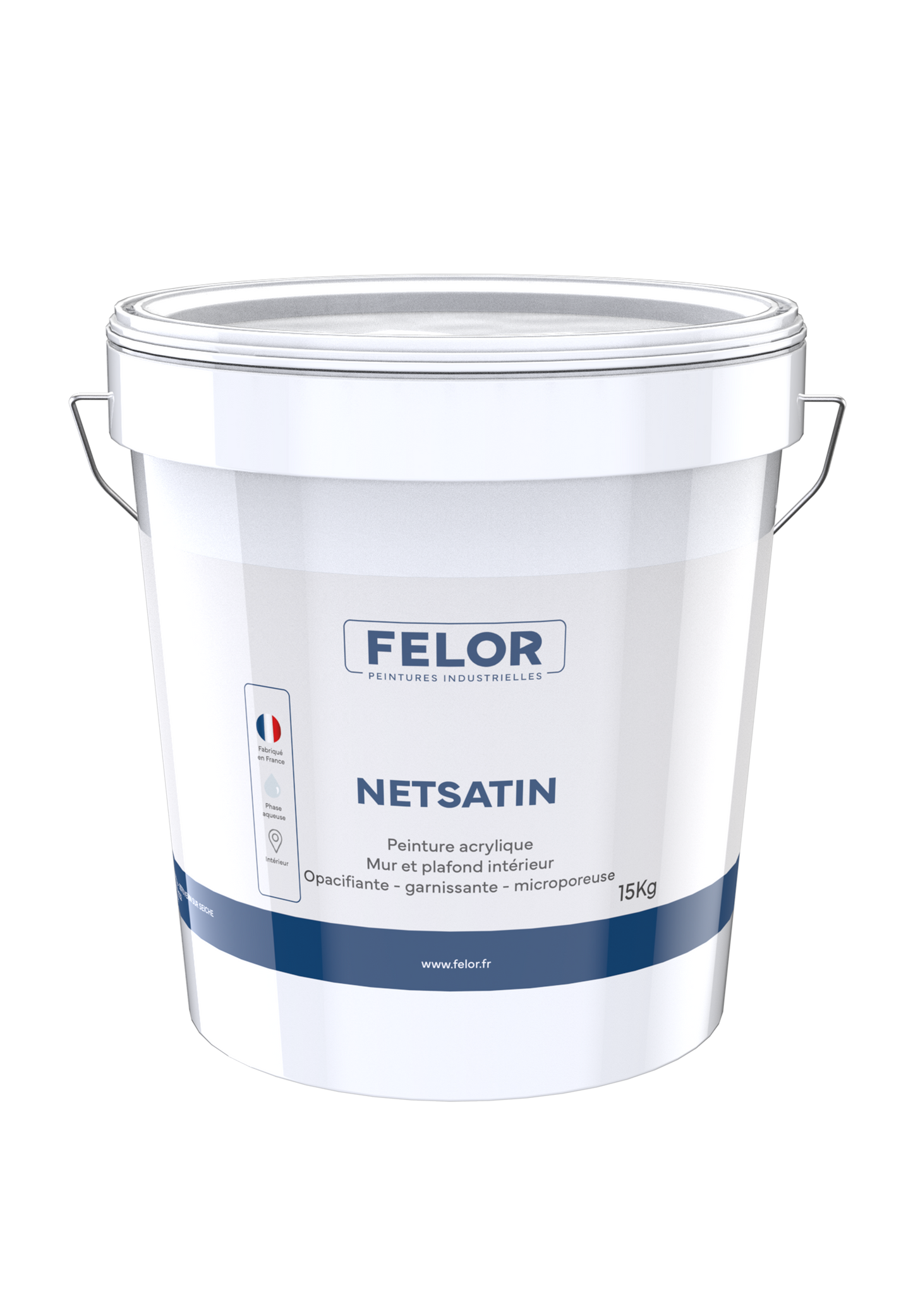 Peinture de finition satin plafonds et murs DD115-1 - NETSATIN