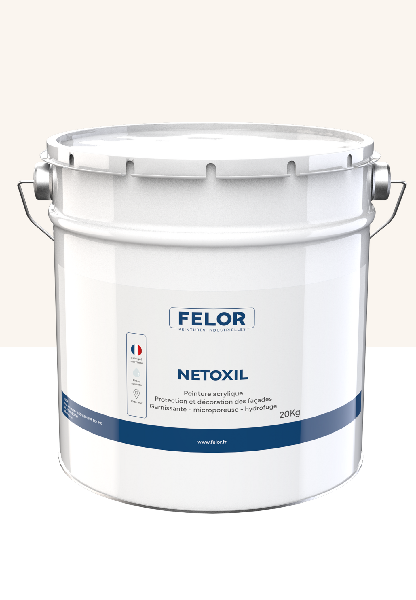 Peinture siloxane film mince hydrofuge Autres teintes - NETOXIL