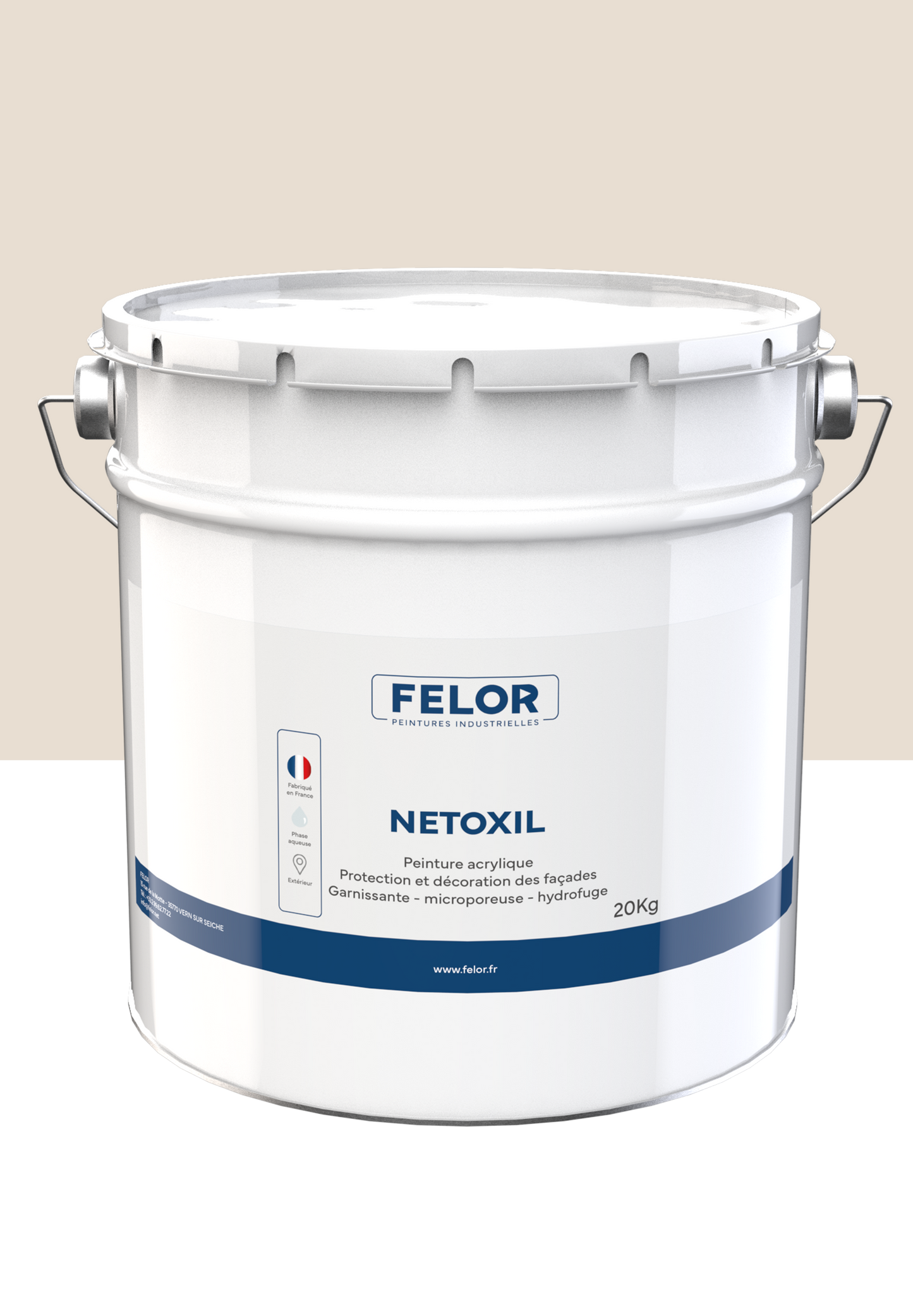 Peinture siloxane film mince hydrofuge Autres teintes - NETOXIL