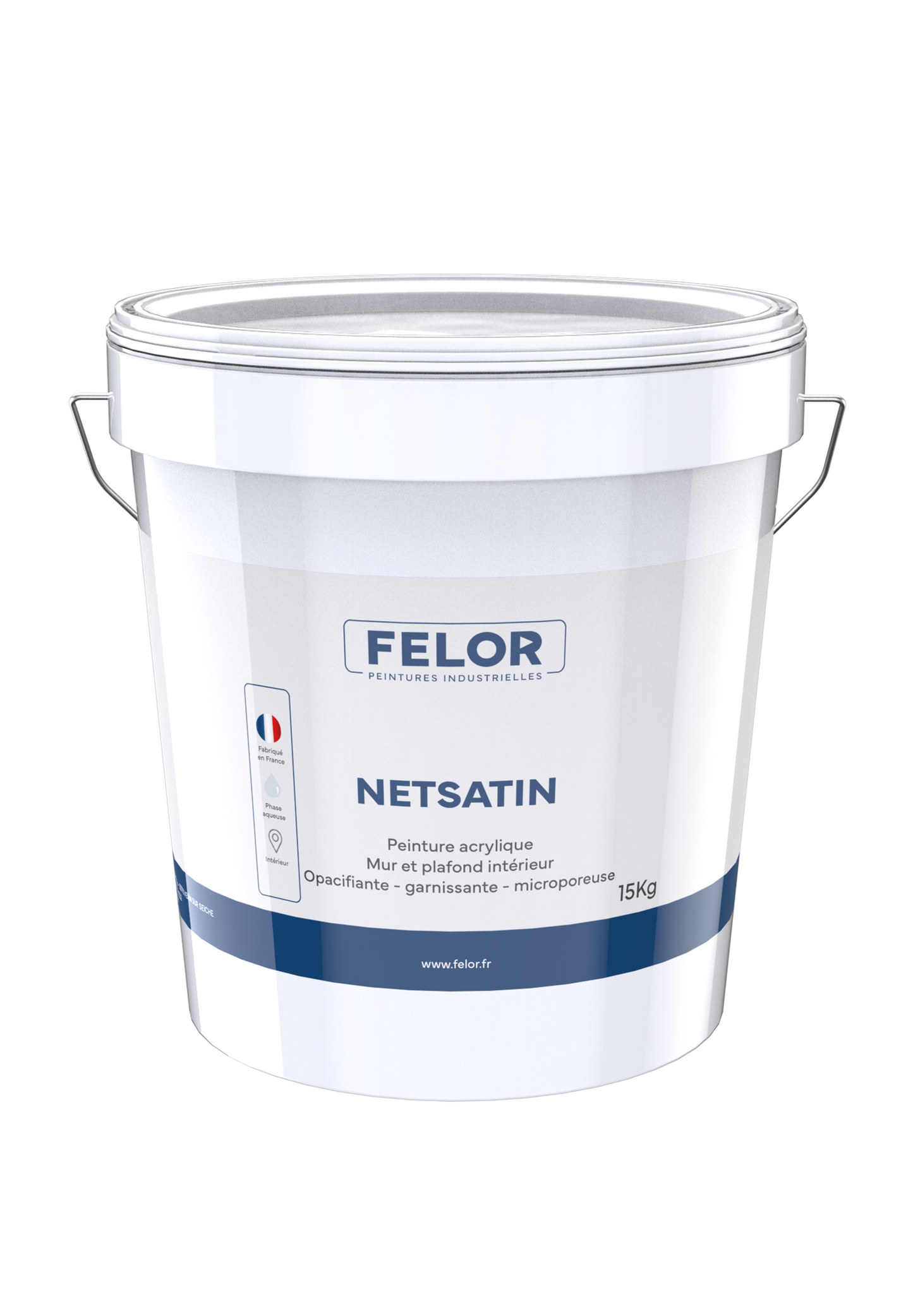 Peinture de finition satin plafonds et murs Blanc - NETSATIN